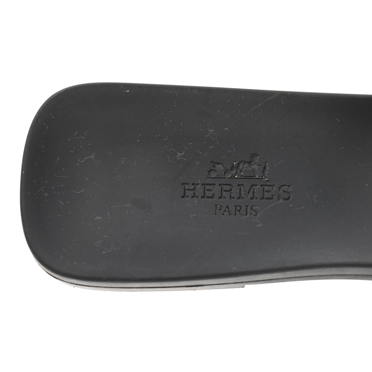 Hermes Rubber Aloha Sandals 37 Black 7 of 8