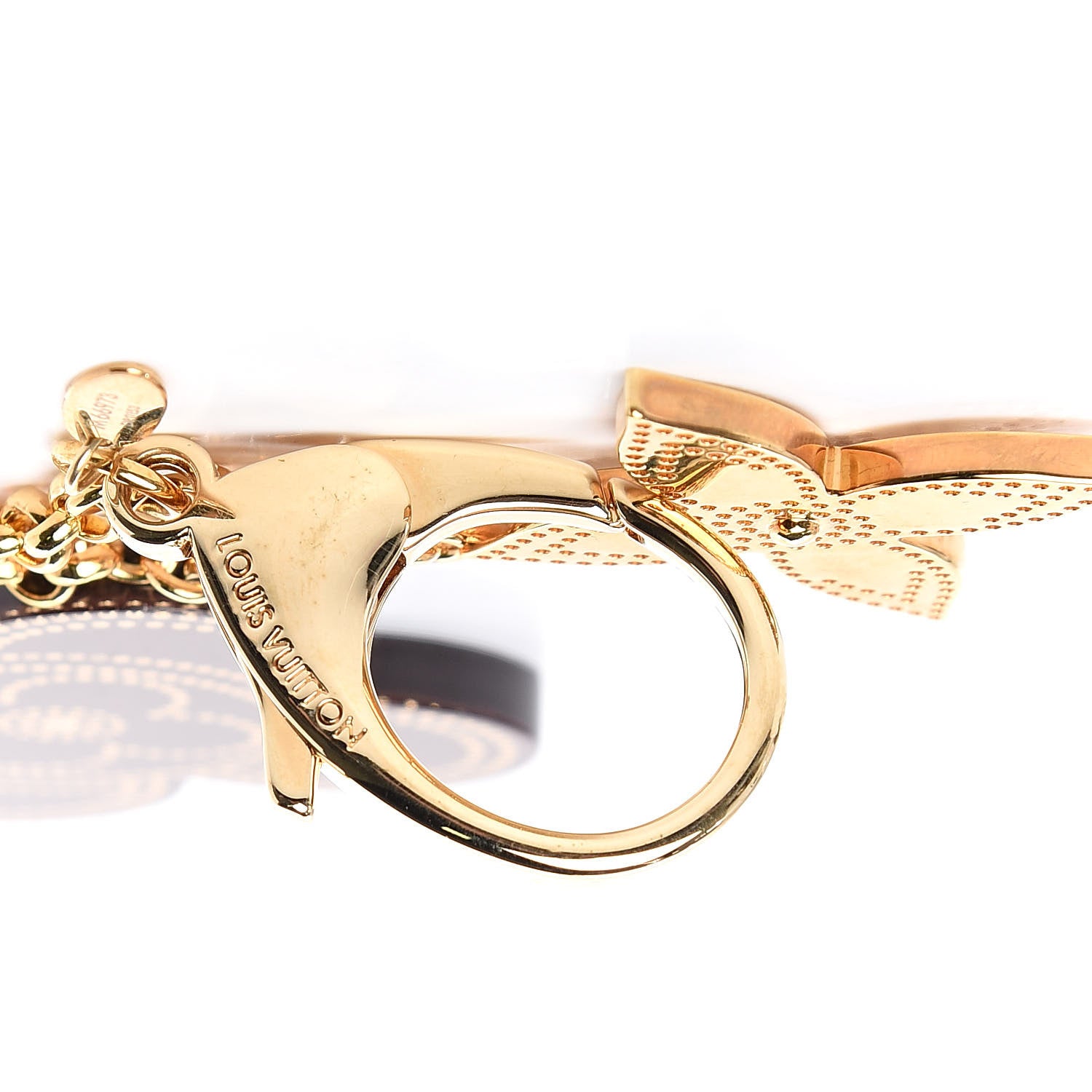 Louis Vuitton Stipply Flower Bag Charm Rouge Fauviste 3 of 3