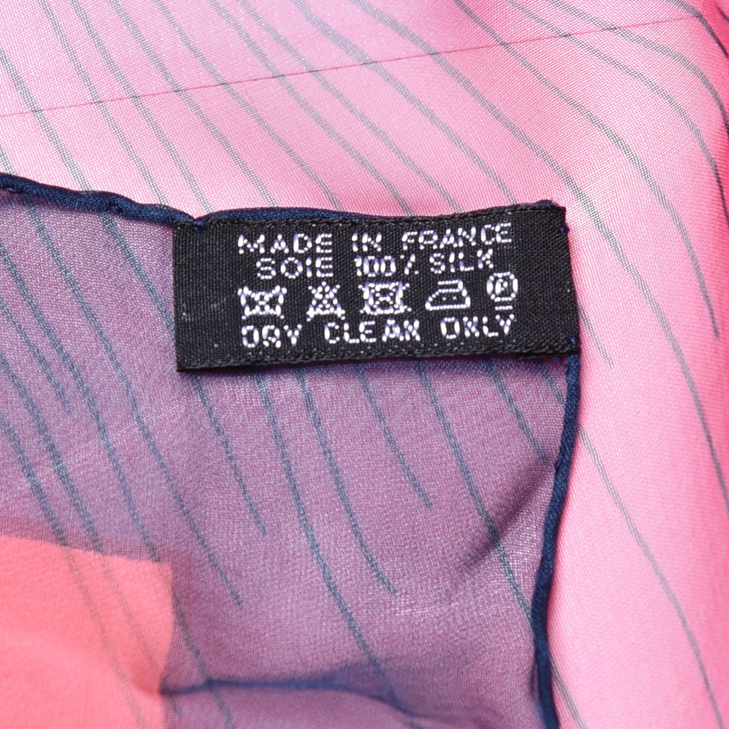 Hermes Silk Mousseline Etude Un Iris Arc Shawl 140 Marine Fuchsia Rouge 5 of 5