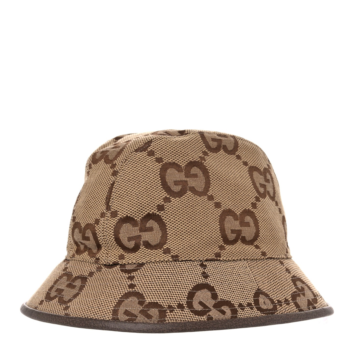 Monogram Jumbo GG Bucket Hat S Camel Ebony New Acero