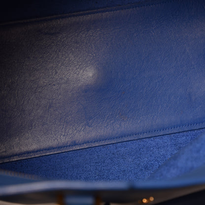 Saint Laurent Calfskin Small Classic Y Cabas Royal Blue 9 of 16