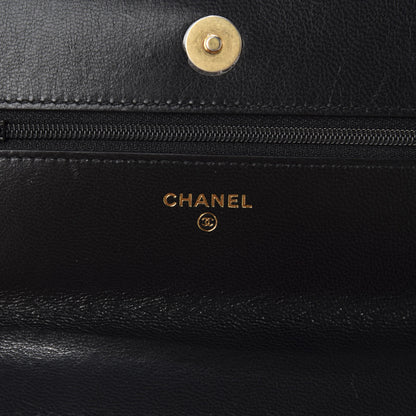 Chanel Lambskin Quilted 19 Wallet On Chain WOC Black 7 of 11