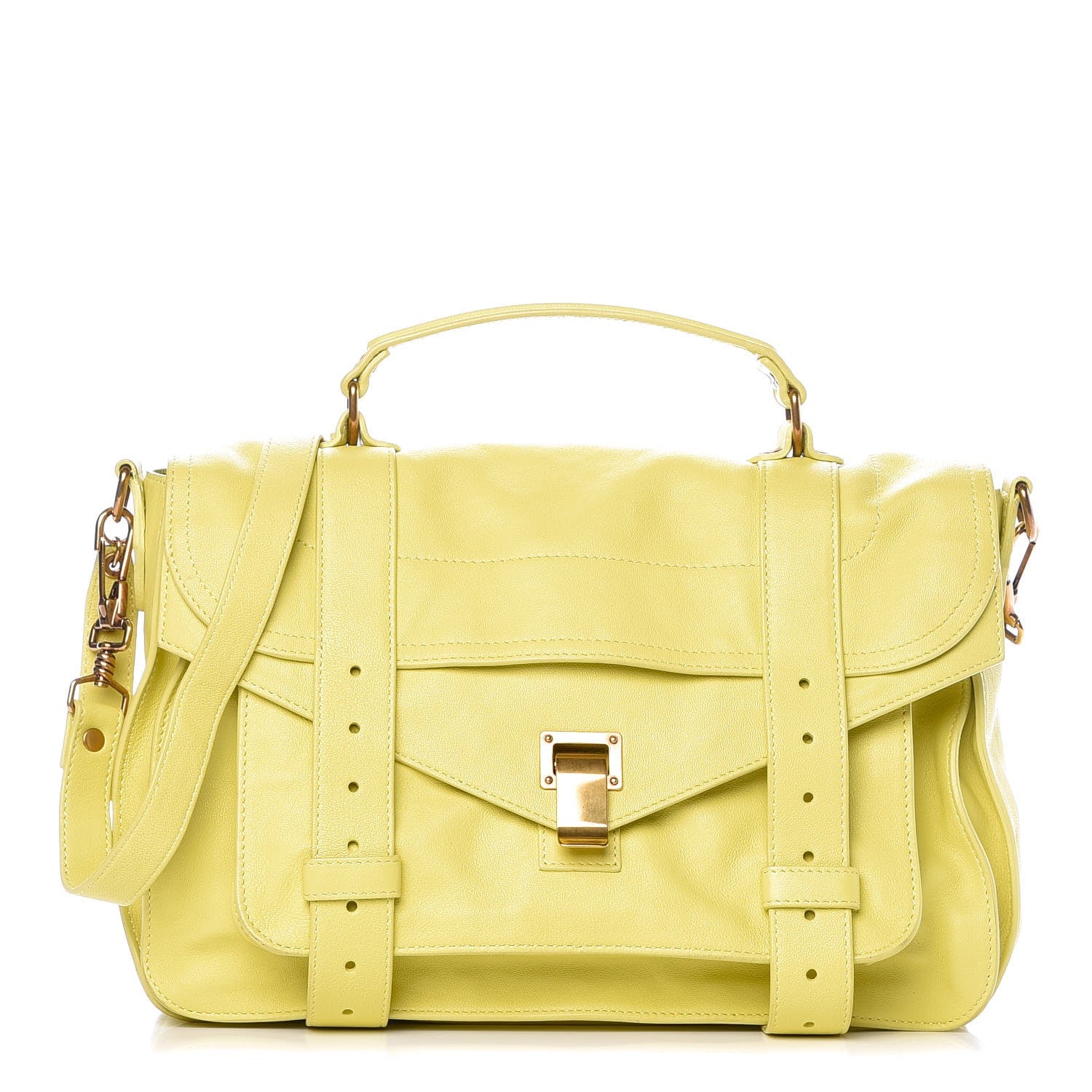 Proenza Schouler Lambskin Medium PS1 Satchel Sunshine 1 of 11
