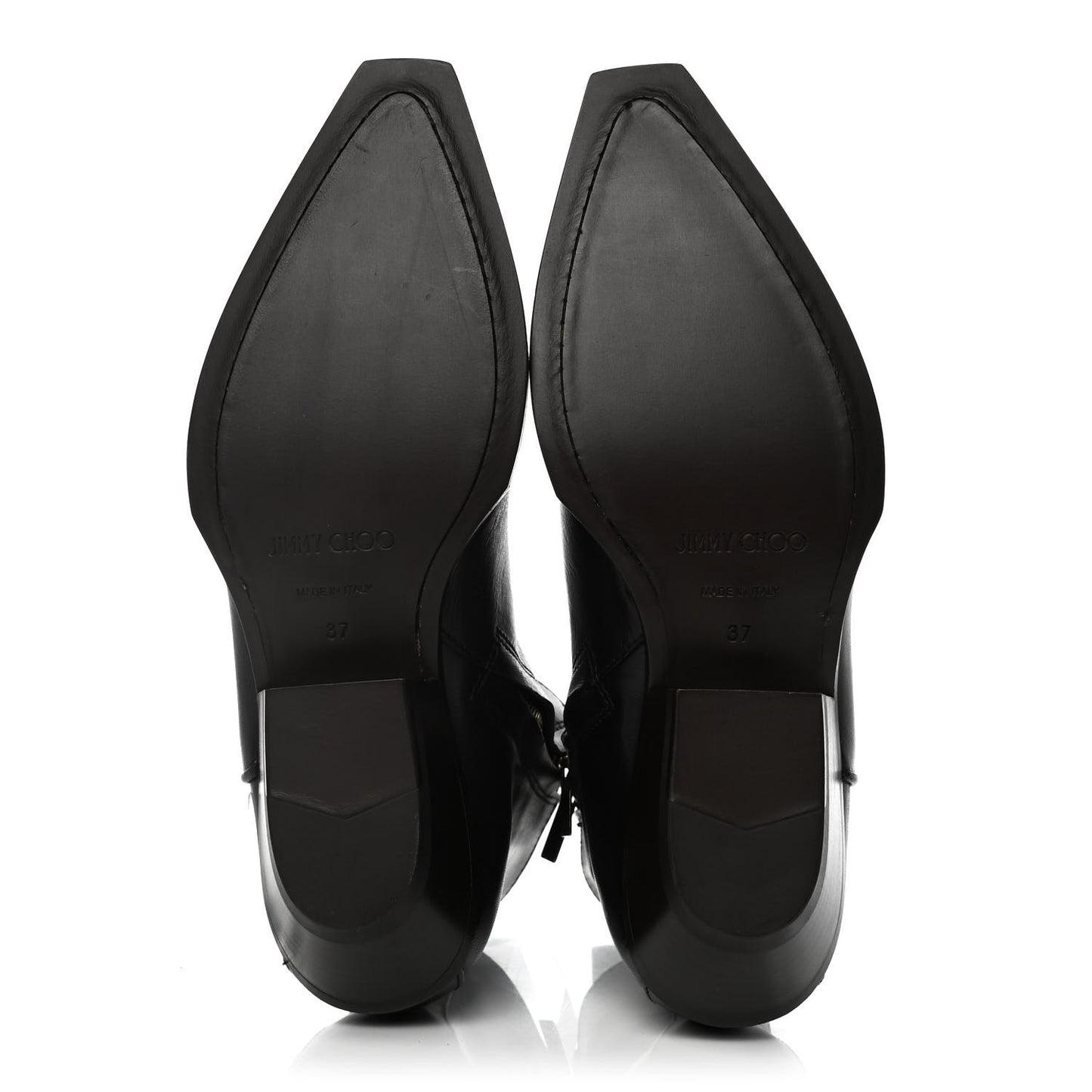 Calfskin Jun Ankle Boots 37 Black