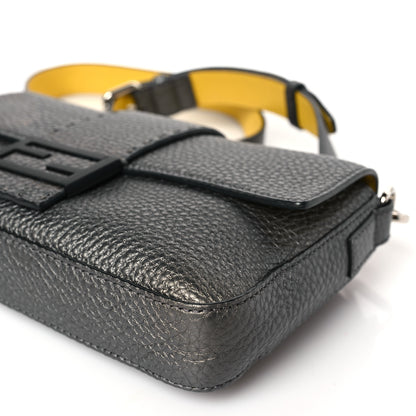 Fendi Cuoio Romano Lux Enamel Selleria Belt Baguette Bag Graphite 8 of 9