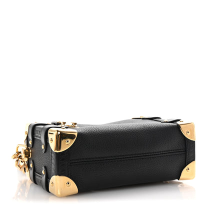 Louis Vuitton Grained Calfskin Side Trunk PM Black 4 of 9