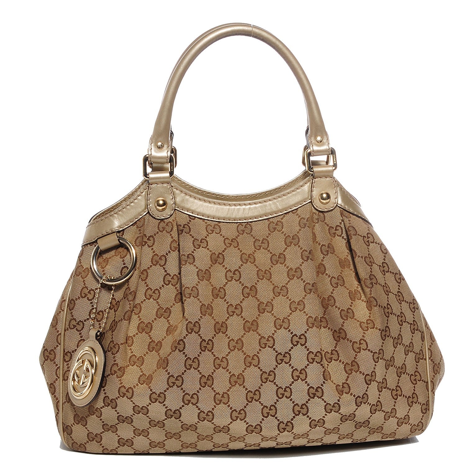 Gucci Monogram Medium Sukey Tote Champagne 1 of 9