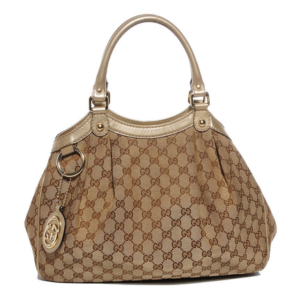 Gucci Monogram Medium Sukey Tote Champagne 1 of 9