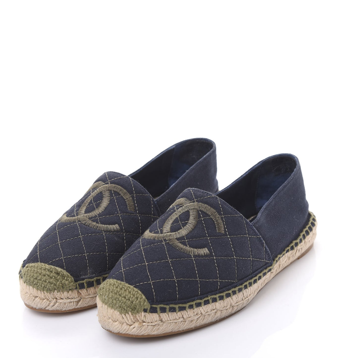 Fabric Biarritz CC Espadrilles 38 Blue Green