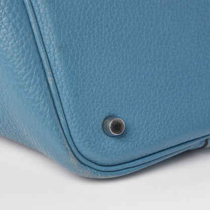 Hermes Taurillon Clemence Picotin 22 MM Blue Jean 11 of 15