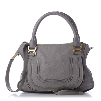 Chloe Calfskin Medium Marcie Satchel Cashmere Grey 1 of 16