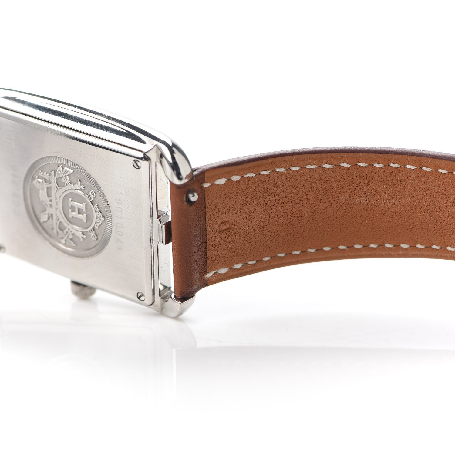 Hermes Stainless Steel Barenia 29mm Cape Cod Quartz Watch Fauve 6 of 6