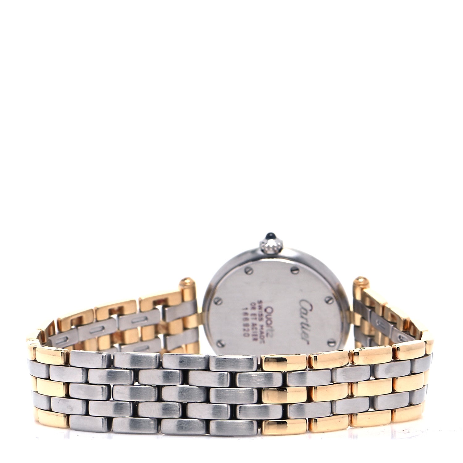 Cartier Stainless Steel 18K Yellow Gold 24mm Panthere Vendome Quartz Watch 3 of 4