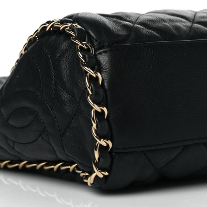 Chanel Calfskin Quilted Medium Chain Me Hobo Black 9 of 10