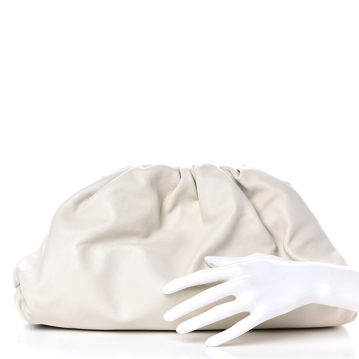 Smooth Butter Calf The Pouch Oversized Clutch Mist