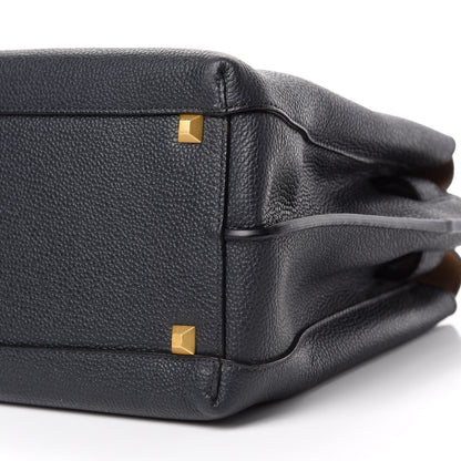 MCM Grained Calfskin Medium Milla Tote Phantom Grey 8 of 10