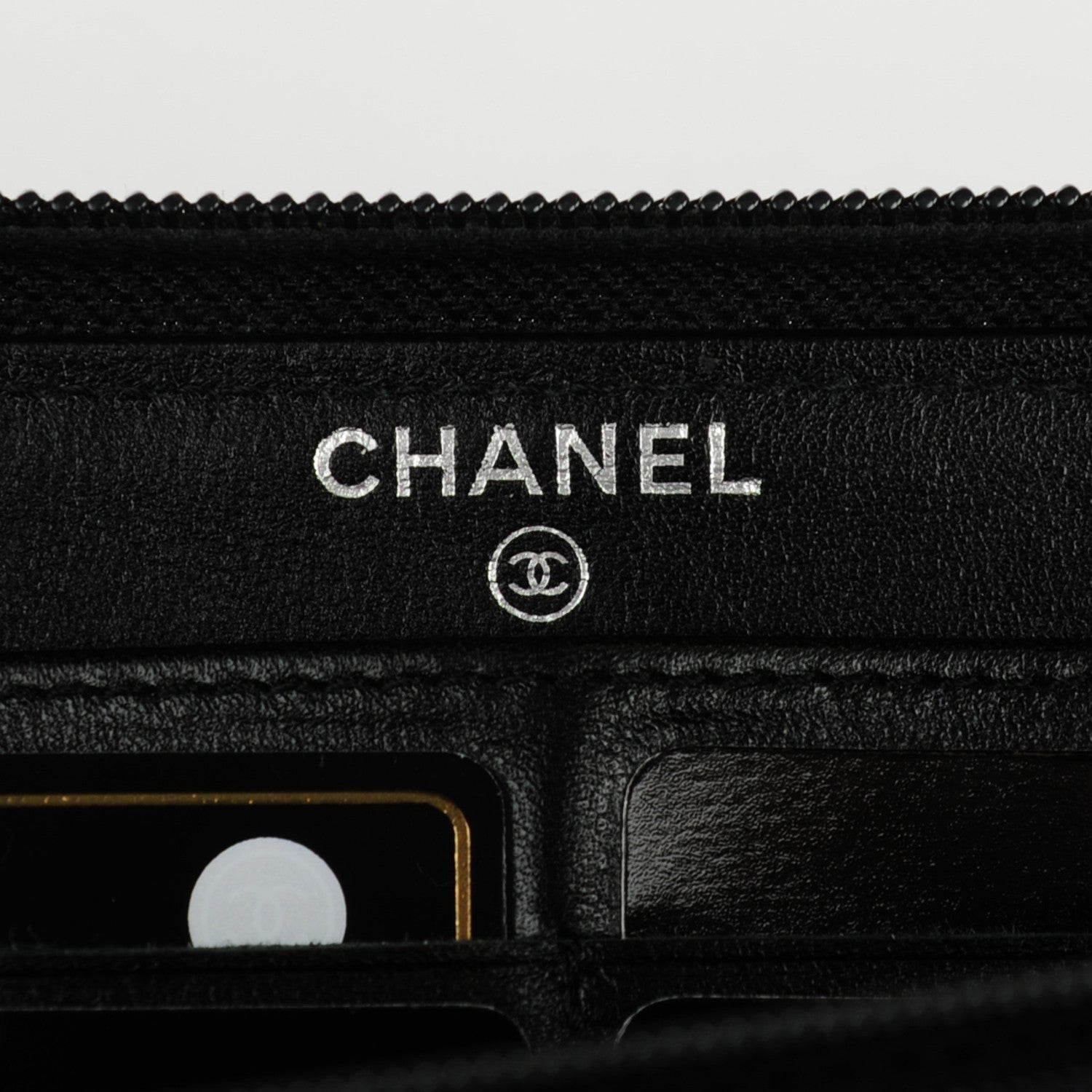 Chanel Caviar Timeless CC Large Gusset Zip Around Wallet Black 6 of 8