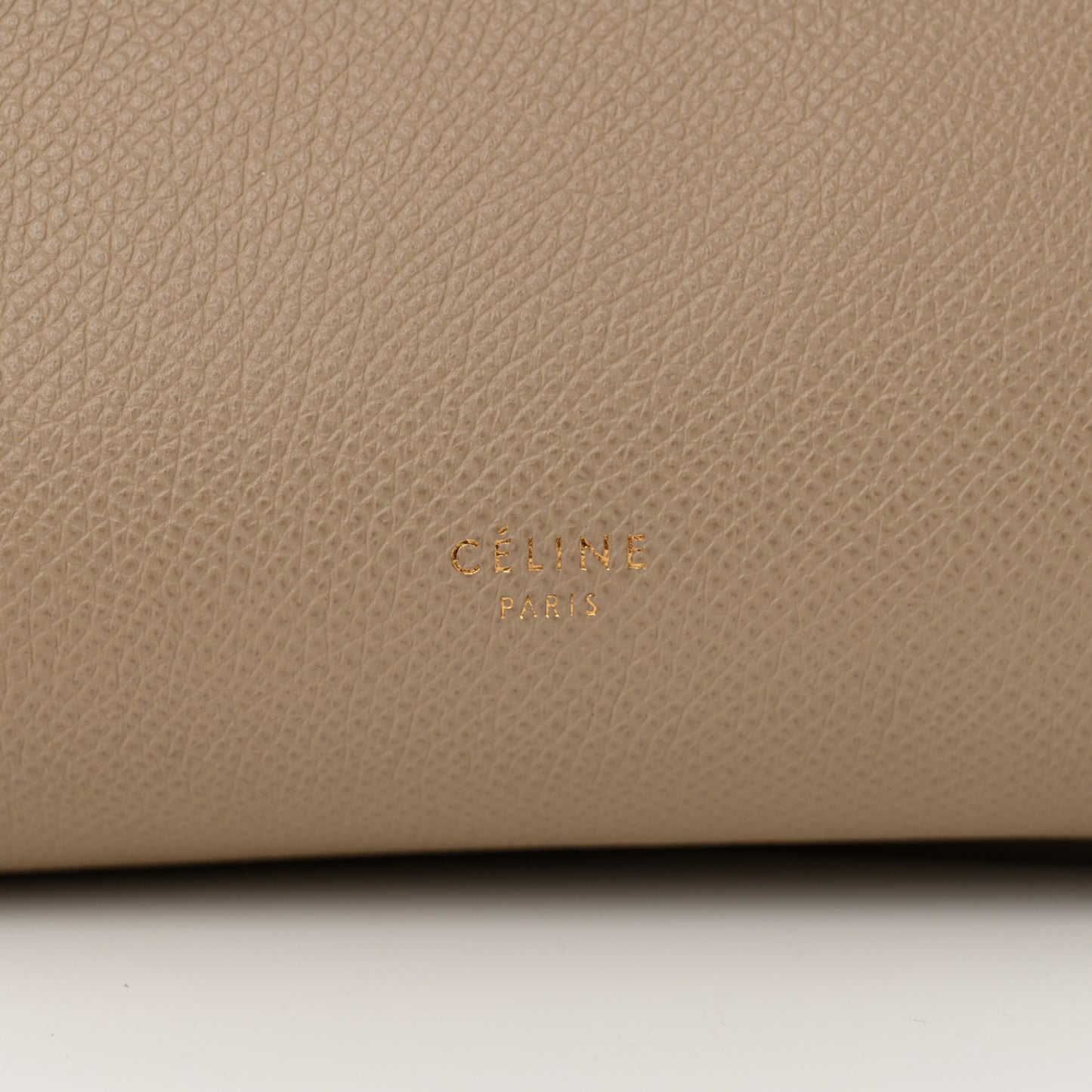 Grained Calfskin Micro Belt Bag Light Taupe