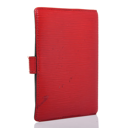 Louis Vuitton Epi Small Ring Agenda Cover Castillan Red 3 of 23