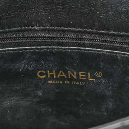 Chanel Aged Calfskin Quilted Medium Medallion Flap Black 5 of 9