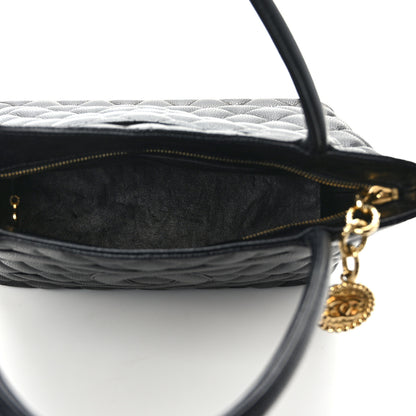 Chanel Caviar Quilted Medallion Tote Black 5 of 14