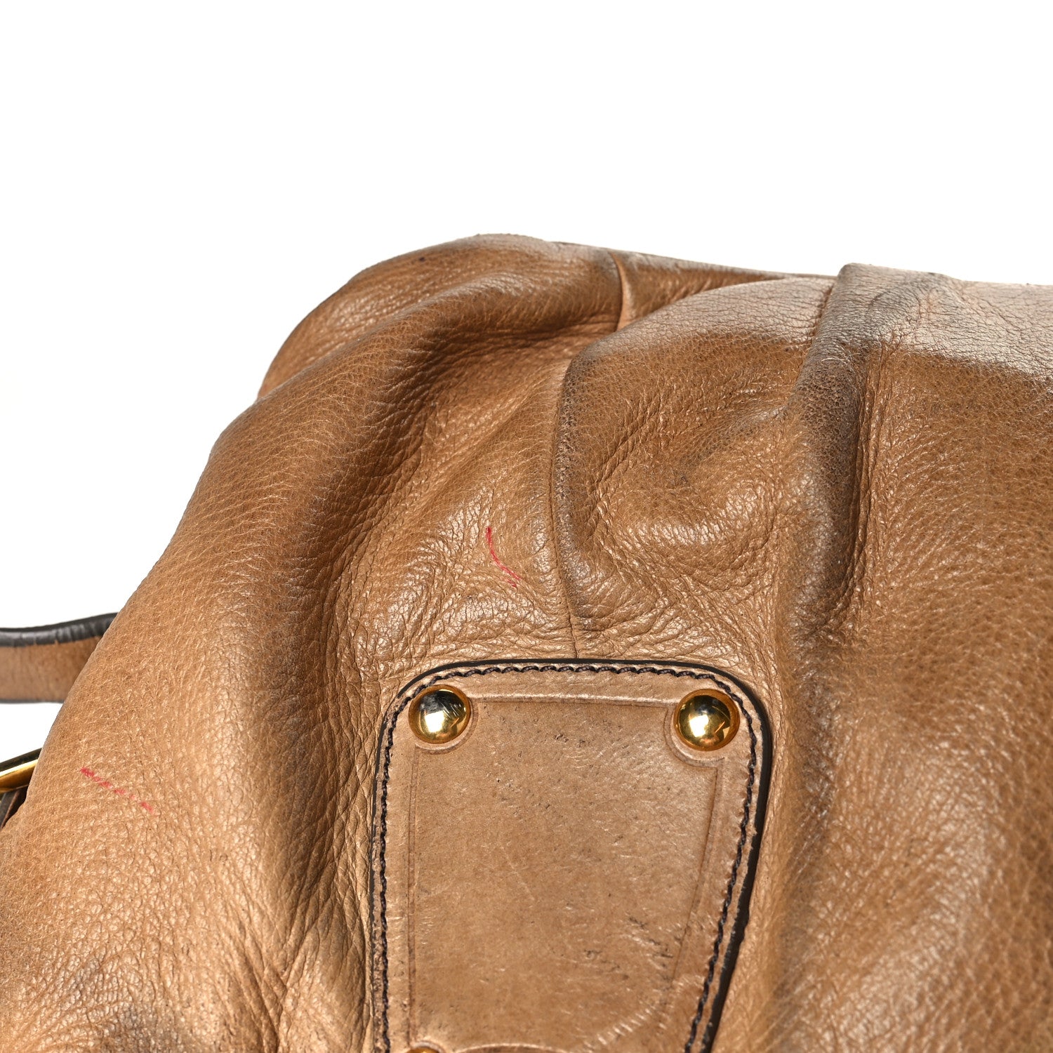 Prada Vitello Daino Pushlock Shoulder Bag Brown 13 of 16
