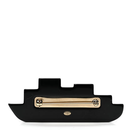 Chanel Resin CC Boat Brooch Multicolor 3 of 5