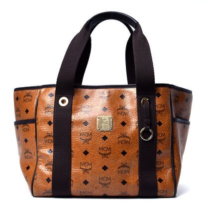 MCM Visetos Shopping Tote Cognac 1 of 5
