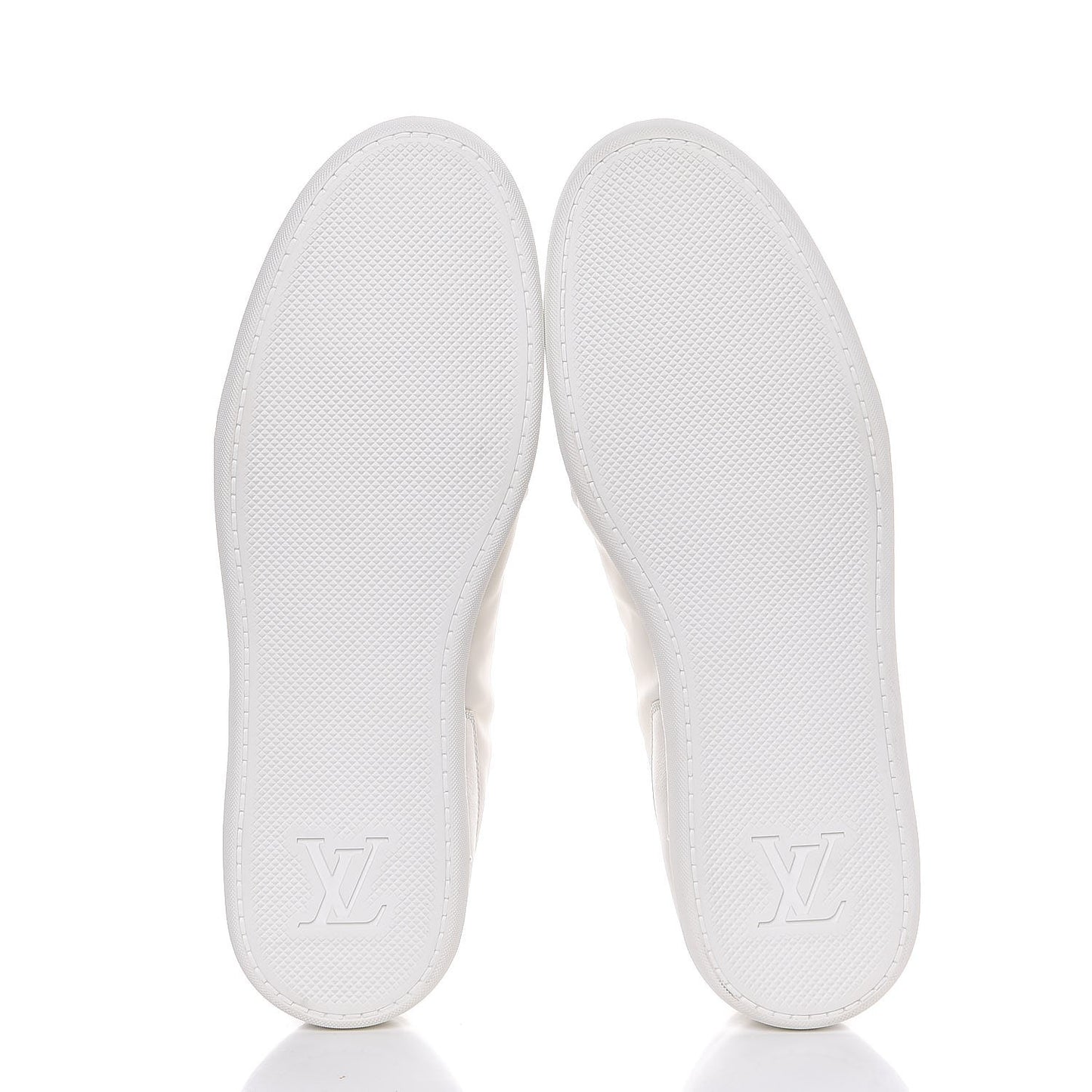 Calfskin Nylon Sneakers 8.5 White