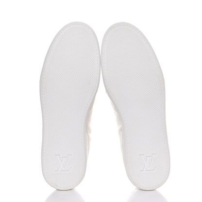 Louis Vuitton Calfskin Nylon Sneakers 8.5 White 5 of 7