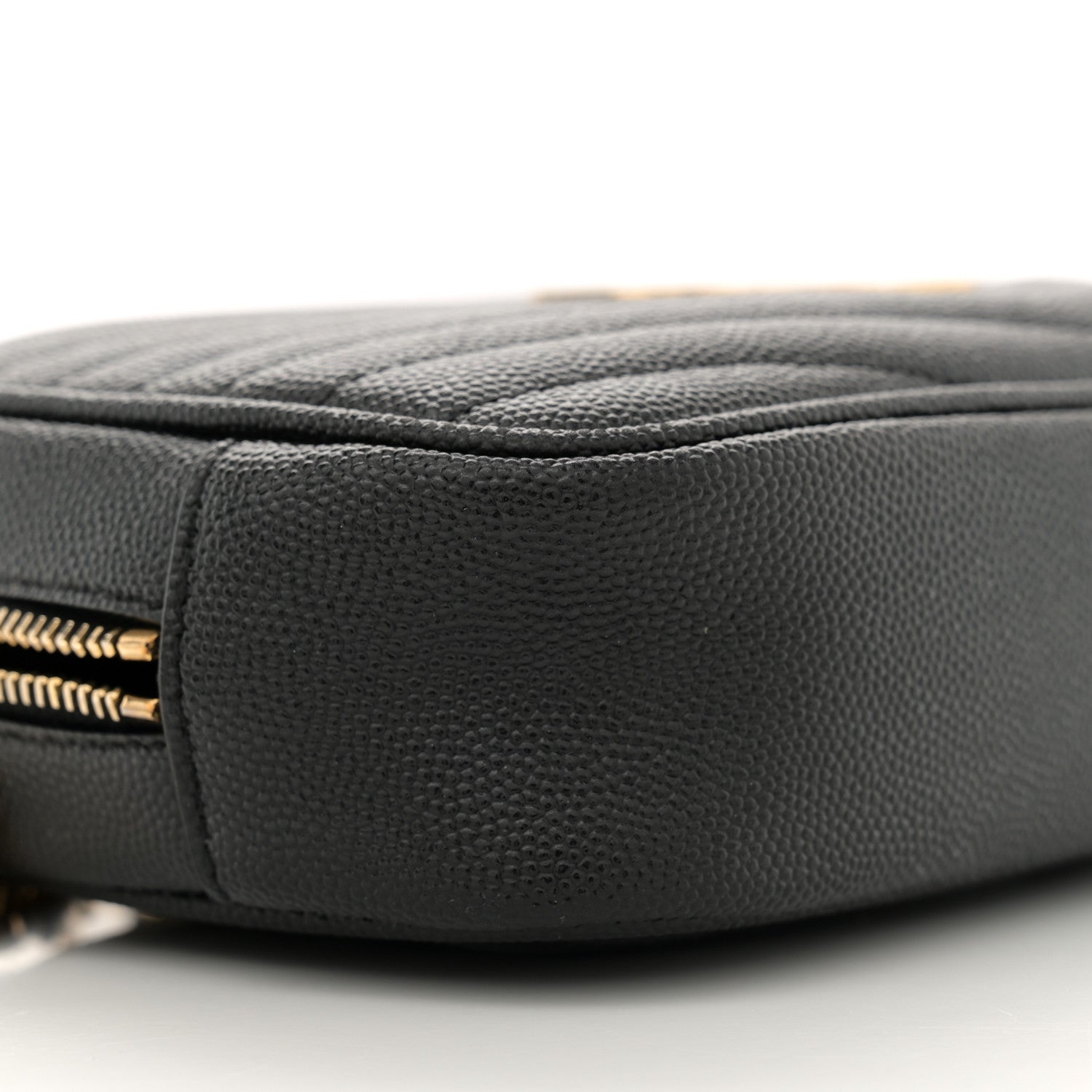 Saint Laurent Grain De Poudre Matelasse Monogram Mini Lou Camera Bag Black 9 of 10