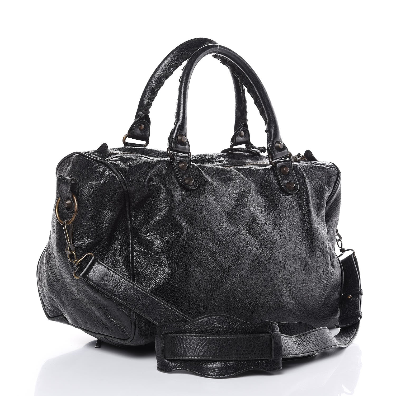 Balenciaga Agneau Classic Hardware Boston Black 3 of 18