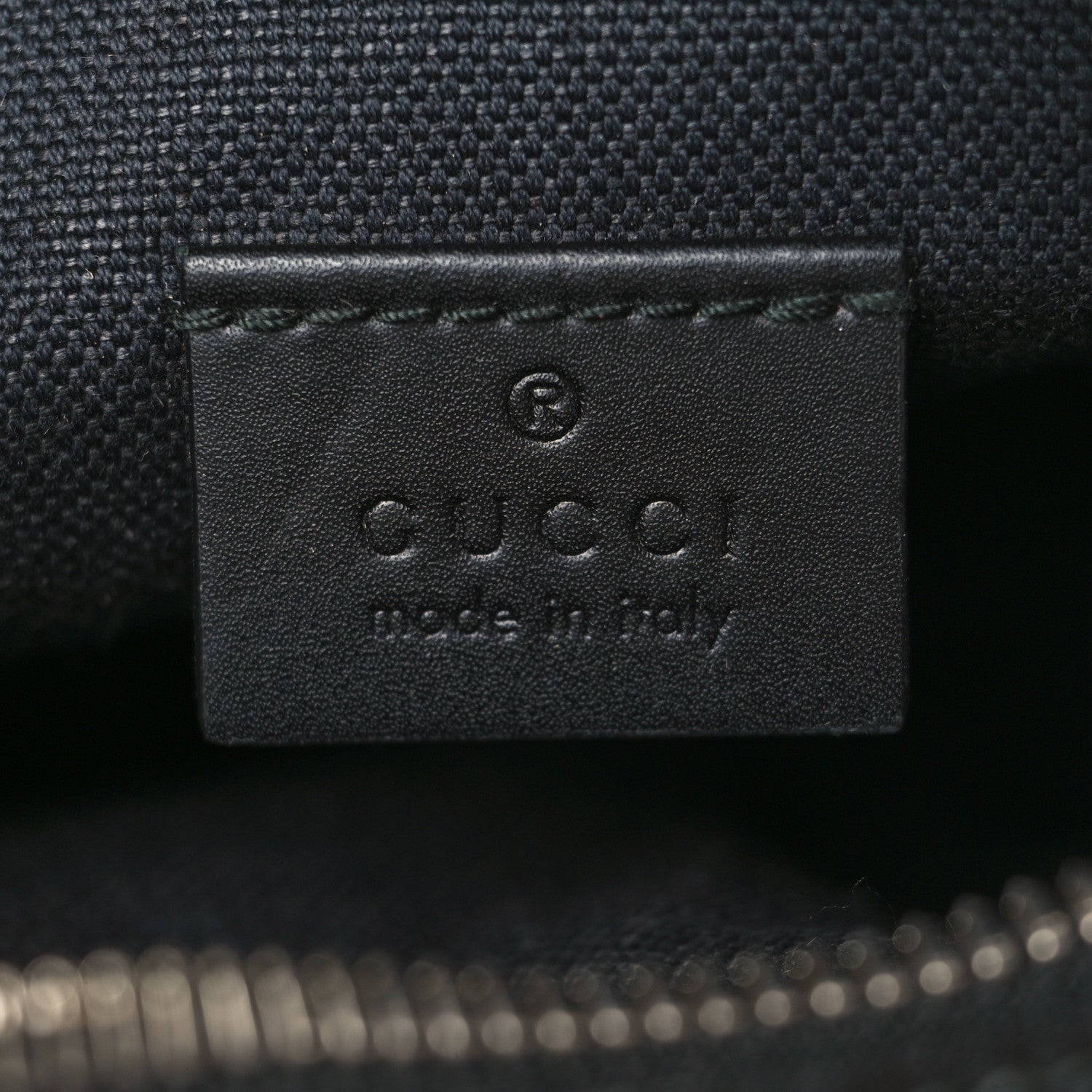 Gucci GG Supreme Monogram Appia Calfskin Web Small Camera Messenger Bag Black Grey 6 of 10