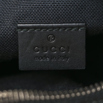Gucci GG Supreme Monogram Appia Calfskin Web Small Camera Messenger Bag Black Grey 6 of 10