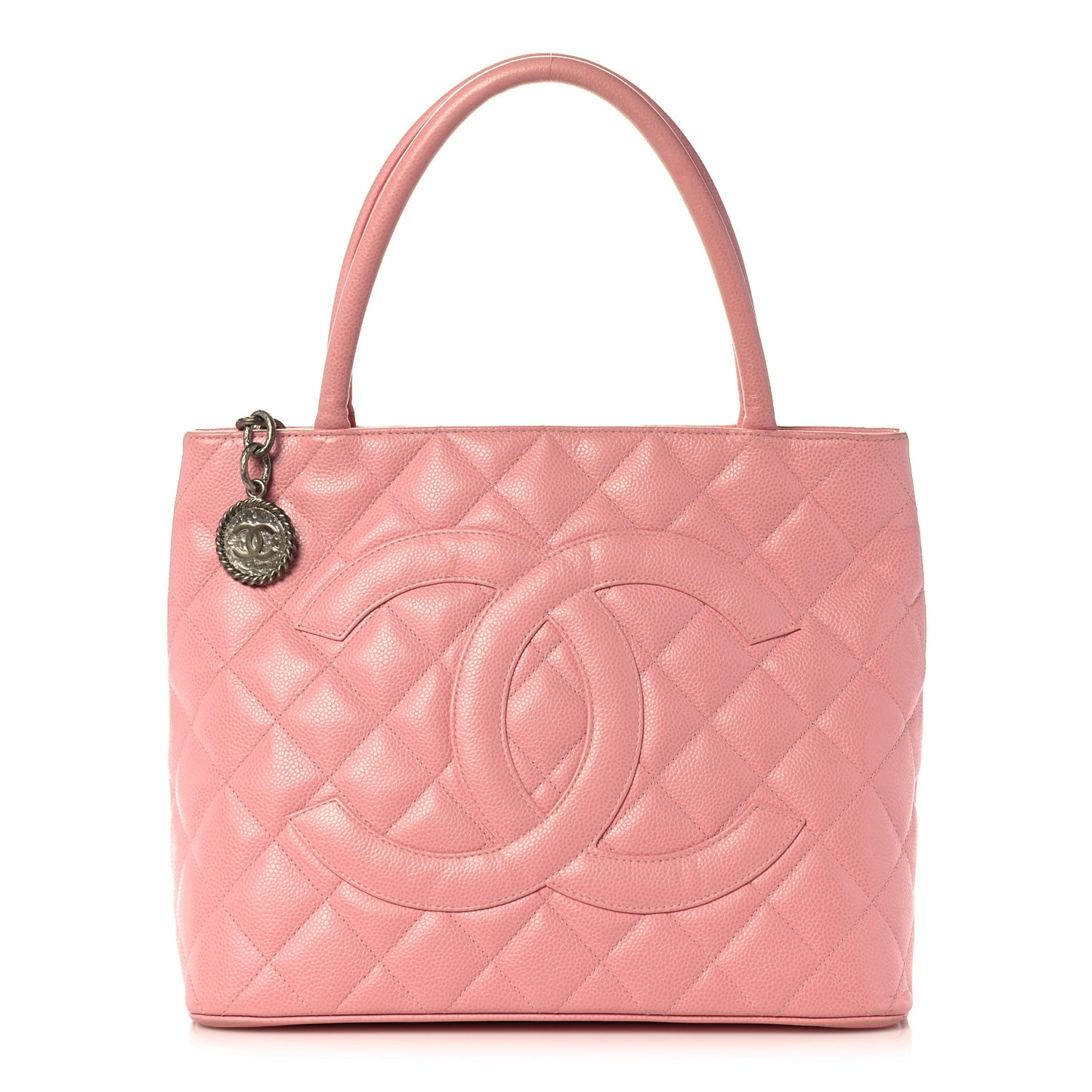 Caviar Medallion CC Tote Light Pink