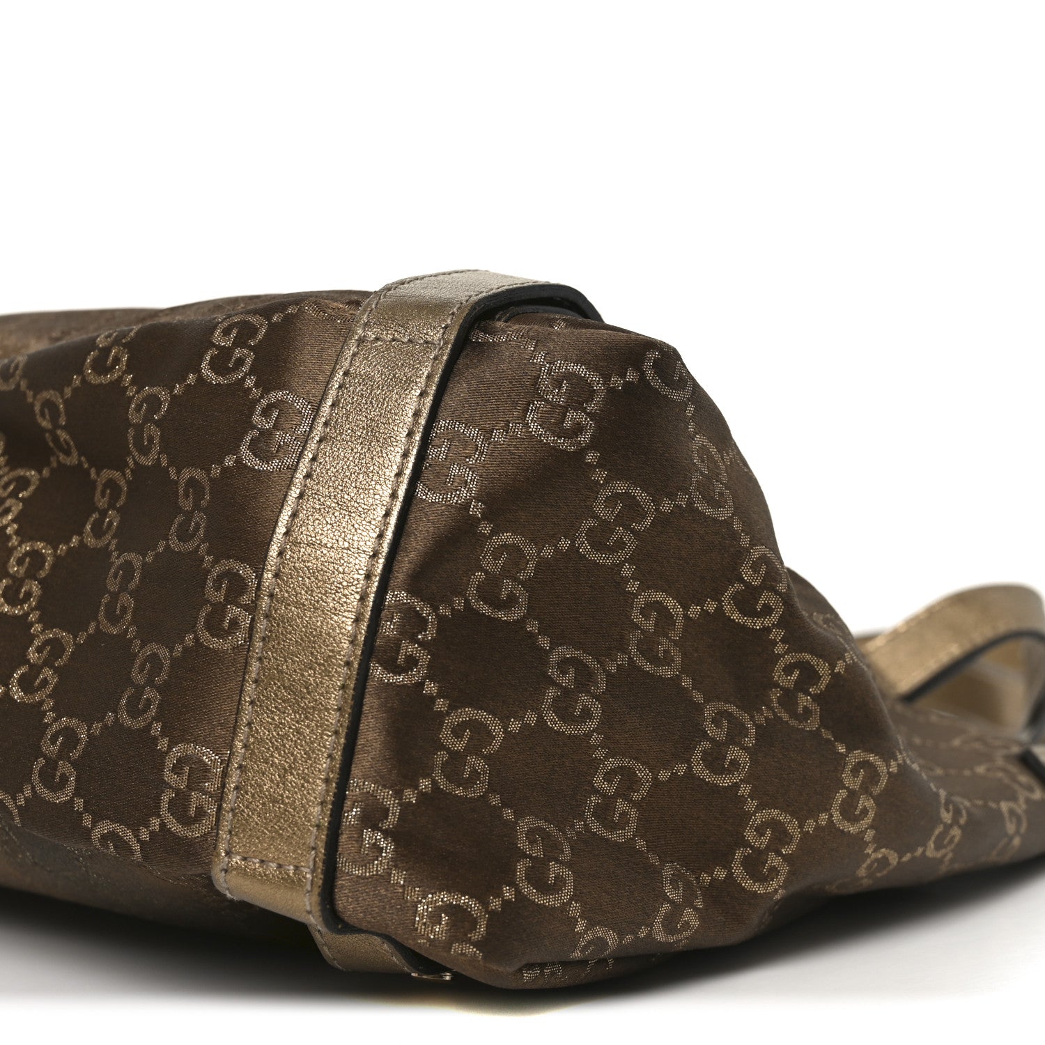 Gucci Satin Monogram Medium Abbey Shoulder Bag Bronze 10 of 10