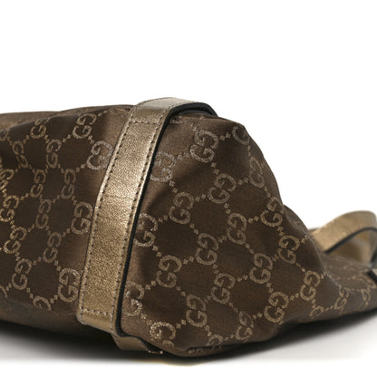 Gucci Satin Monogram Medium Abbey Shoulder Bag Bronze 10 of 10