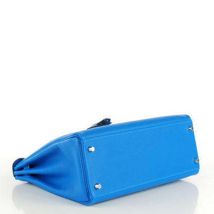 Hermes Evercolor Kelly Retourne 32 Bleu Hydra 23 of 24