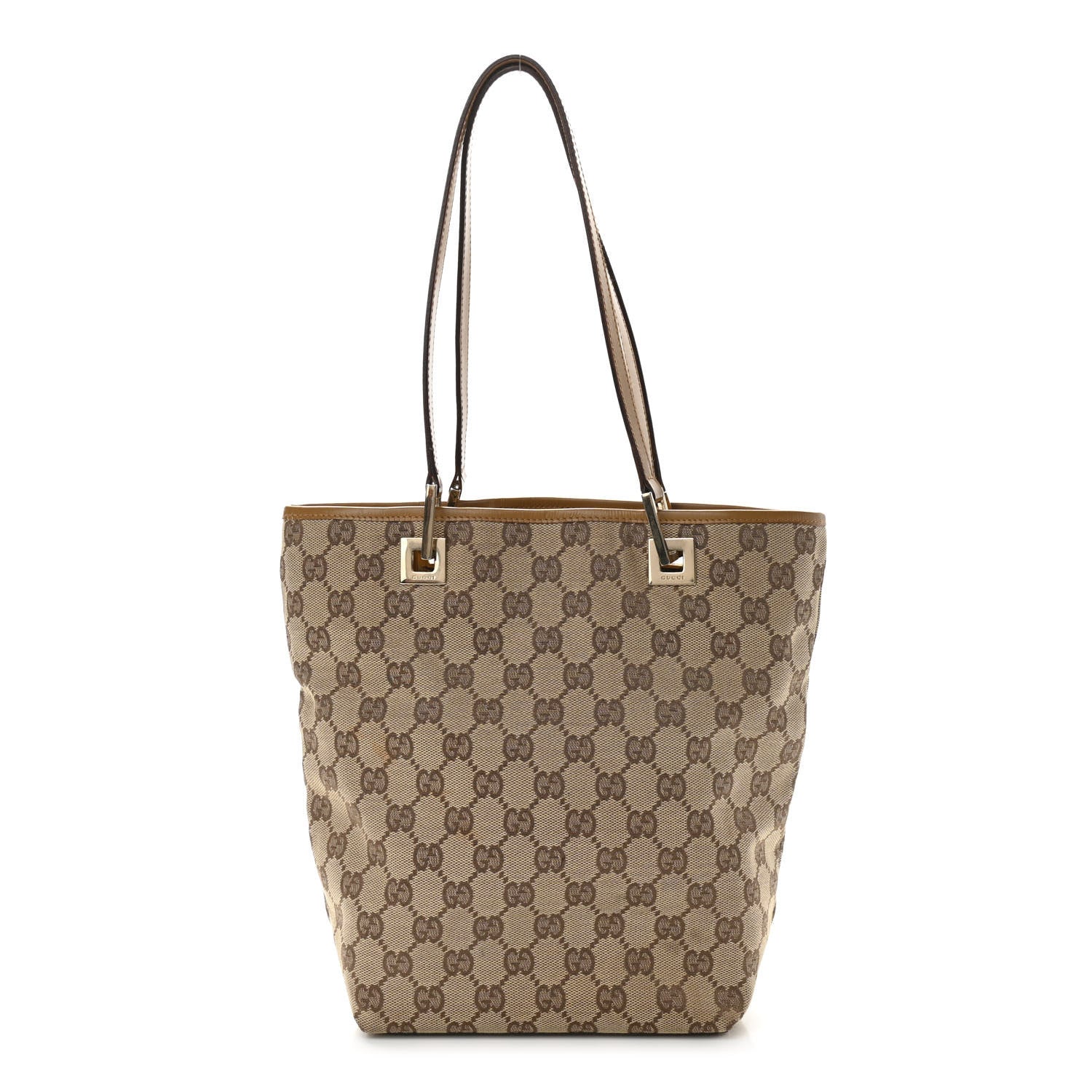 Gucci Monogram Small Bucket Tote Beige 1 of 16
