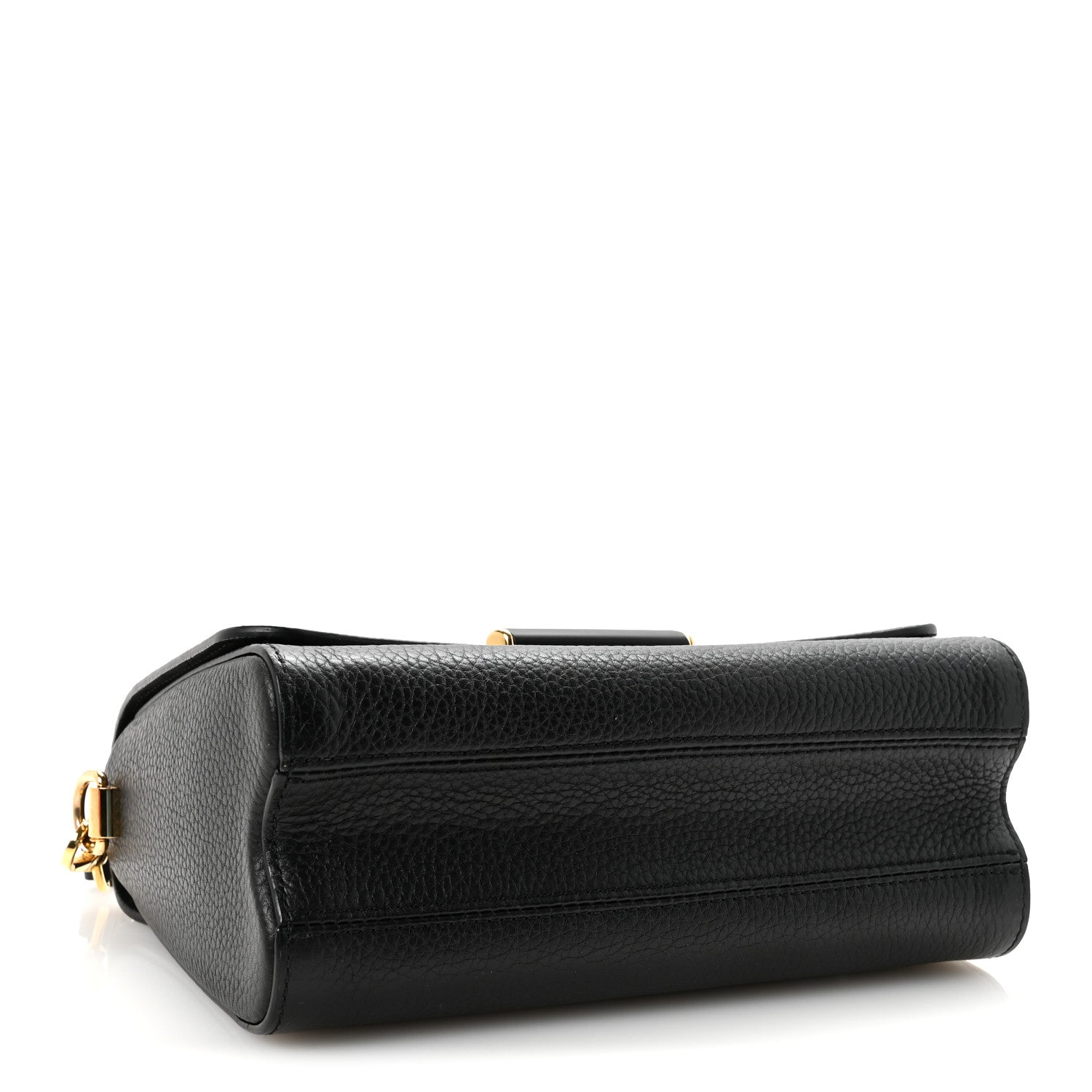 Louis Vuitton Taurillon Smooth Calfskin Scrunchie Twist One Handle MM Black 4 of 10