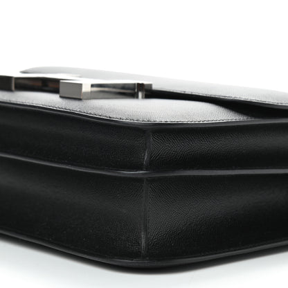 Hermes Grained Monsieur Lizard Constance 24 Black Ombre 9 of 9