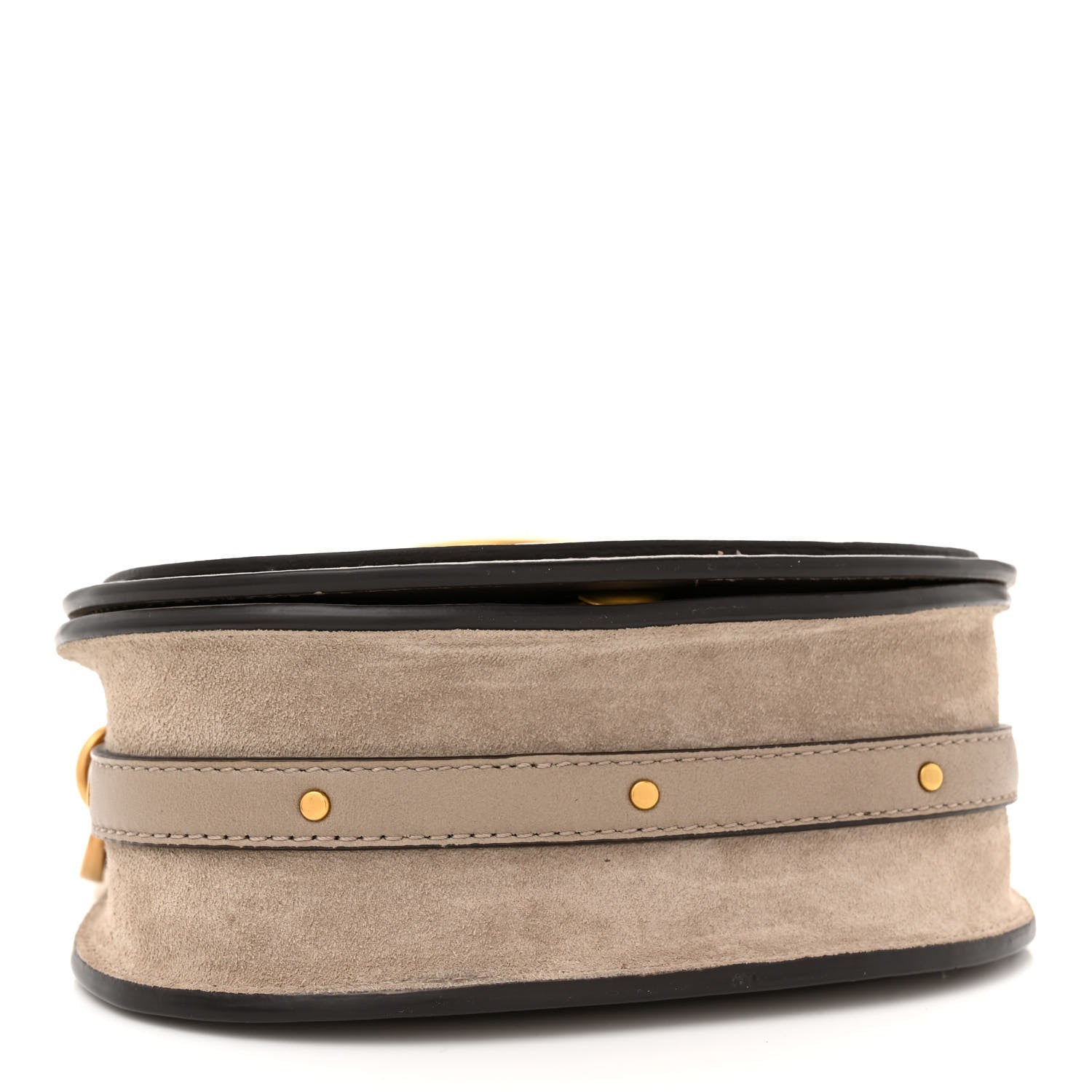 Chloe Calfskin Suede Small Nile Bracelet Bag Motty Grey 4 of 15