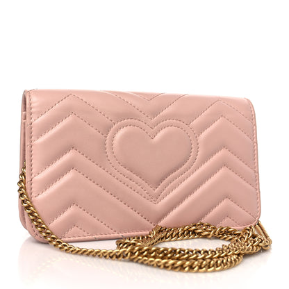 Gucci Calfskin Matelasse GG Marmont Mini Bag Perfect Pink 3 of 9