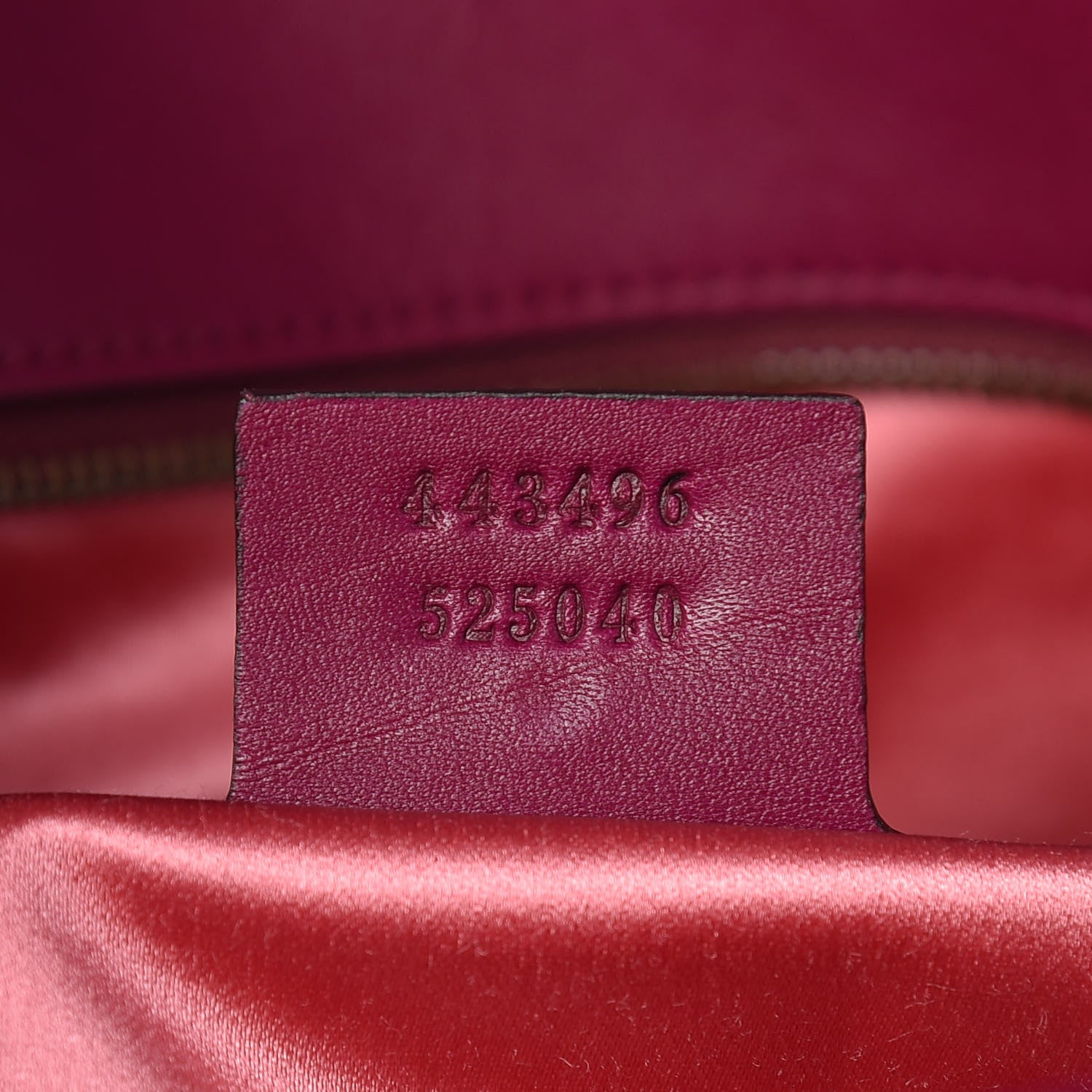 Gucci Velvet Matelasse Medium GG Marmont Shoulder Bag Fuchsia Violet Cyclamen 9 of 10