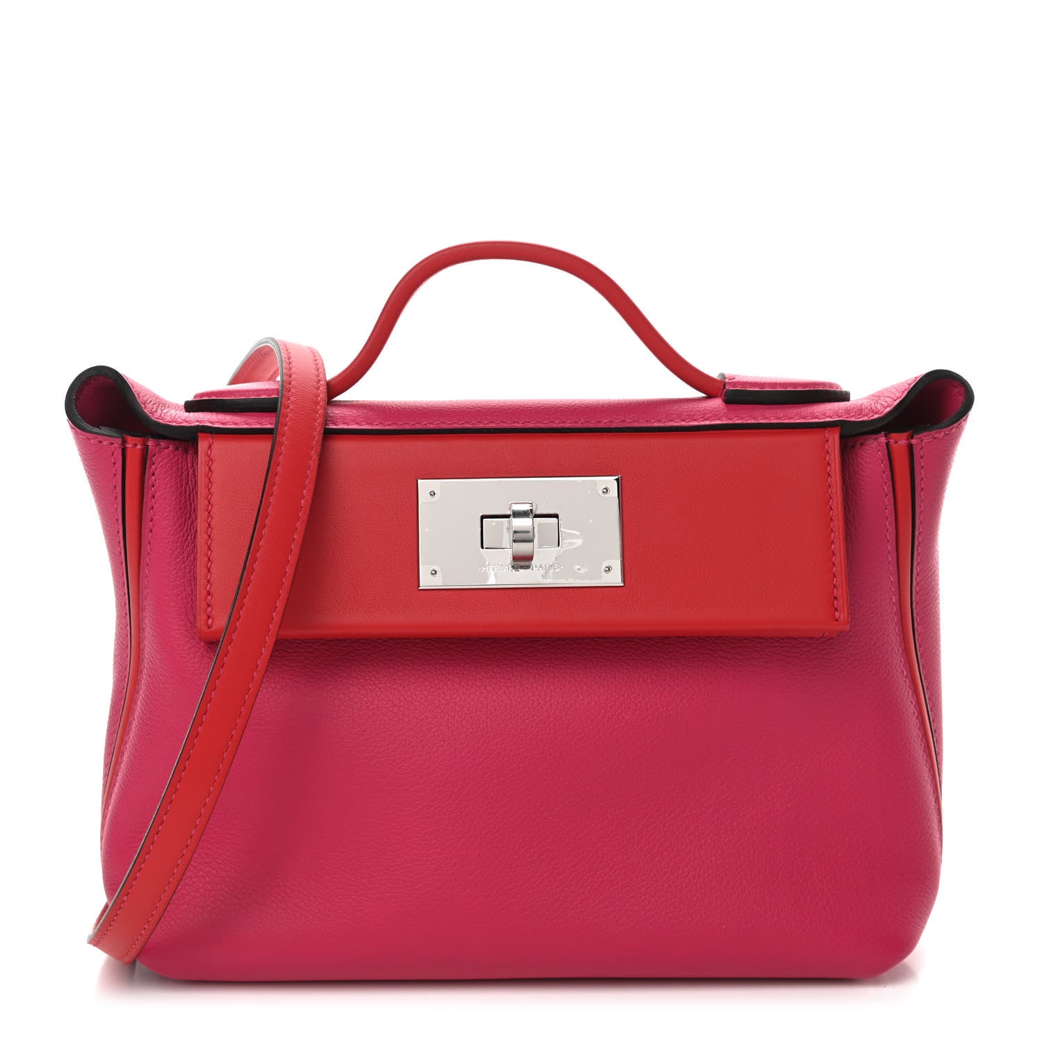 Hermes Evercolor Swift 24/24 21 Rose Mexico Rouge De Coeur 1 of 9