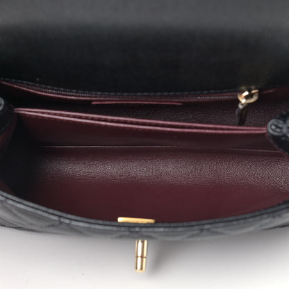 Chanel Caviar Quilted Mini Coco Handle Flap Black 4 of 8