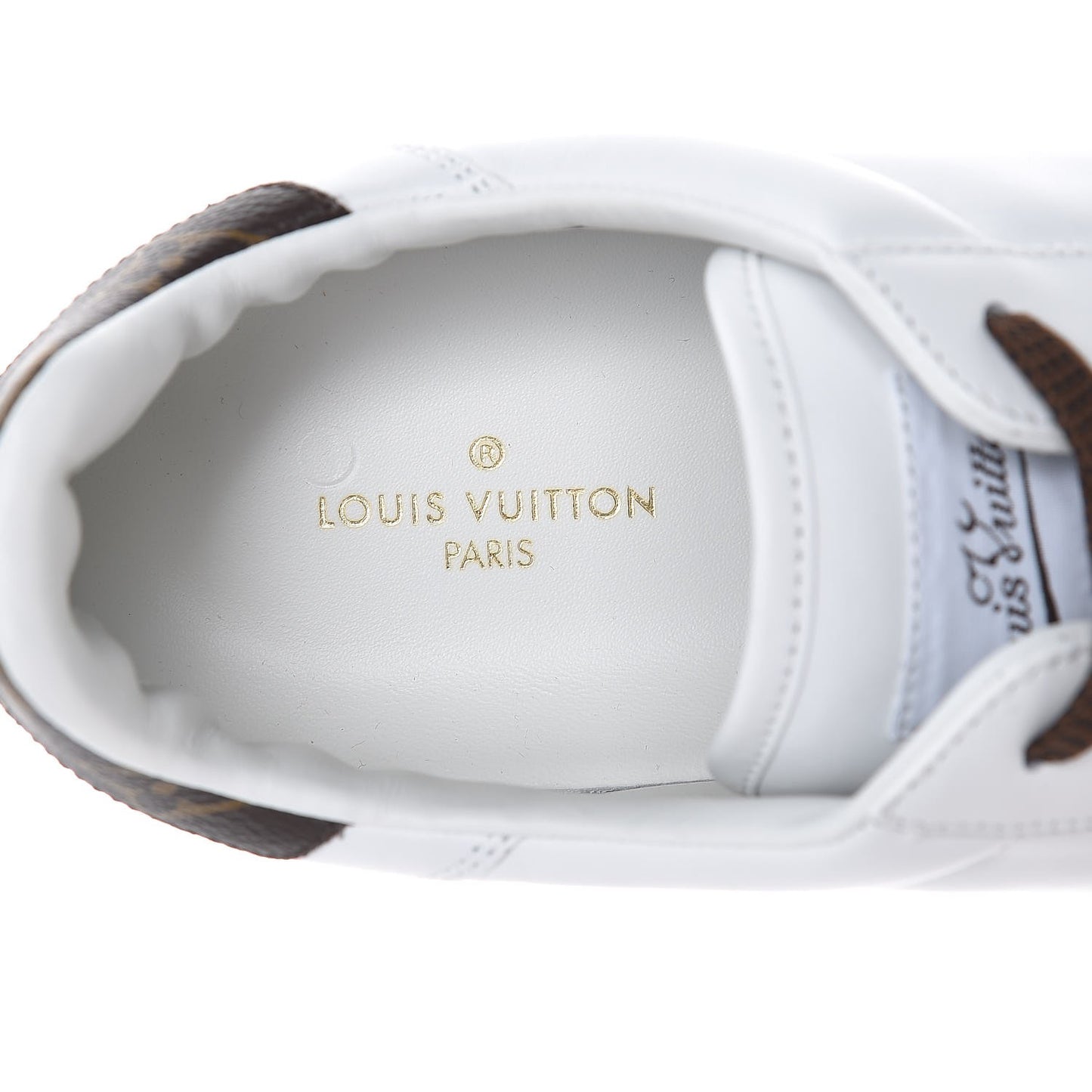 Calfskin Monogram Rivoli Sneakers 10 White