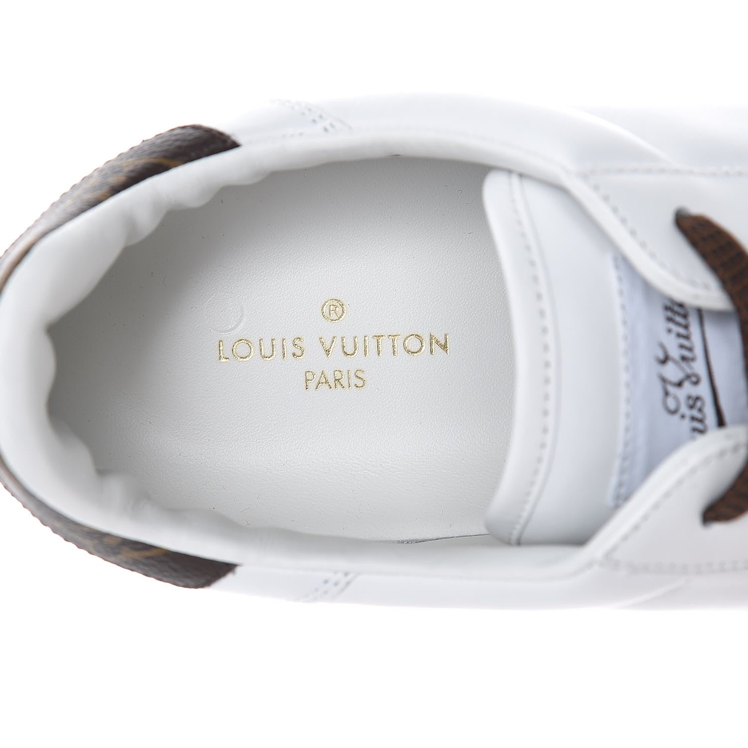 Louis Vuitton Calfskin Monogram Rivoli Sneakers 10 White 7 of 9