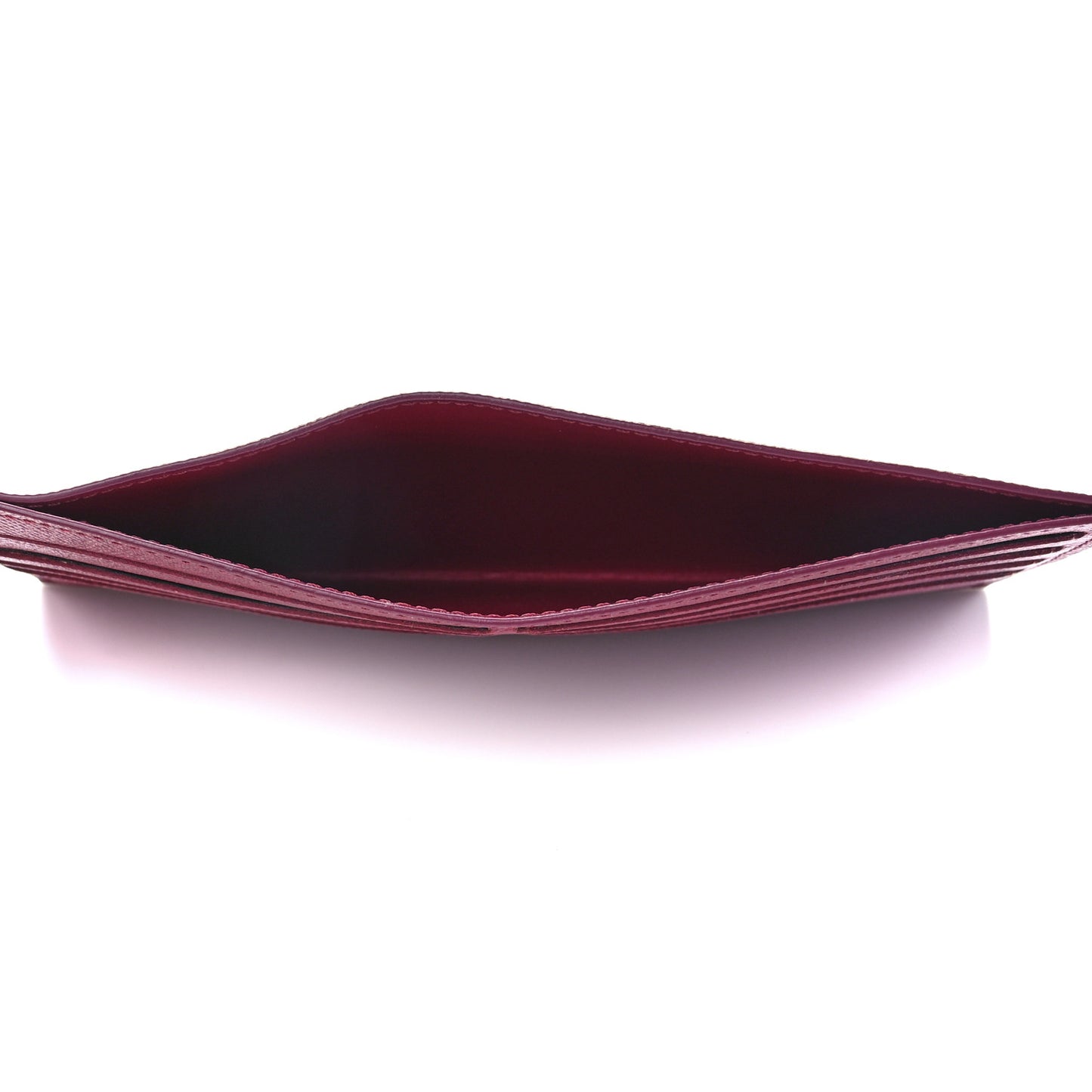 Calfskin Felicie Card Holder Insert Fuchsia