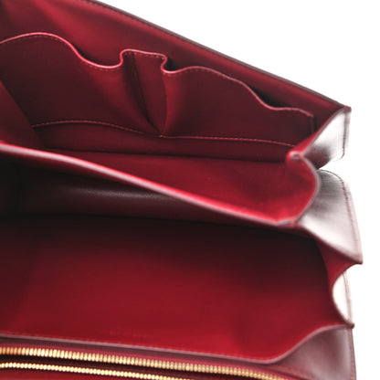 Celine Box Calfskin Medium Classic Box Flap Bag Burgundy 5 of 16